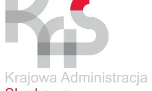 Logo Krajowej Administracji Skarbowej. Szare litery KRS z czerwonym elementem. "Krajowa Administracja Skarbowa" - to jest to, co warto wiedzieć o tej instytucji.