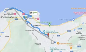 Trasa z Palermo do Carini, z postojem w B&B Fiore di Loto. Podróż trwa 12 minut, pokonując 10,2 km. Mediolan Bergamo to nie ten region, ale podróż po Sycylii jest równie fascynująca.