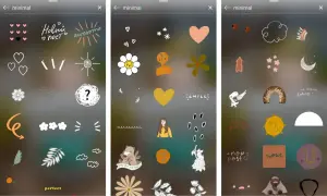Szukasz jak dodać gif na Instagramie? Zobacz te naklejki: serduszka, kwiatki, napisy i rysunki.