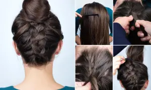 Urocza fryzura z warkoczem francuskim i kokiem. Instrukcja krok po kroku pokazuje, jak zapleść warkocz francuski i uformować elegancki kok.