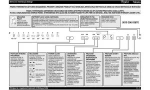 Instrukcja obsługi Whirlpool 6th Sense: panel sterowania, programy, wskaźniki i przyciski.