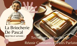 Un chef prépare une pâte feuilletée, prête à être transformée en croissants parfaits. Recettes et astuces de feuilletage.