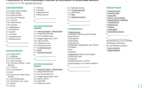 Packliste Wohnmobil: Kleidung, Hygieneartikel & Reiseapotheke für Männer und Frauen. Ideal für den Camper-Urlaub.