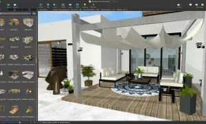 Software per progettare spazi esterni, ideale per chi cerca idee per la sua nuova casa.