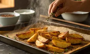 Frytki z piekarnika: Czas, temperatura i sekret chrupkości!