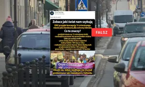 Protest przeciwko koncepcji miasta 15-minutowego, które ma ograniczać swobodę poruszania się.