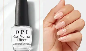 OPI Gel Plump Effect - volumizing top coat, nadaje paznokciom efekt żelowy.