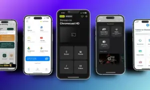 Pięć smartfonów z aplikacjami do streamingu i udostępniania ekranu.