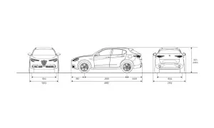 Alfa Romeo Stelvio wymiary: szerokość 1903 mm, długość 4687 mm, wysokość 1671 mm.