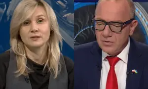 Grzegorz Jankowski z żoną w programie na żywo.