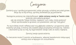 Ćwiczenie pomaga zrozumieć emocje, np. radość, poprzez analizę reakcji ciała.