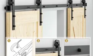Zrób to sam! Drzwi stajenne barn door z systemem przesuwnym