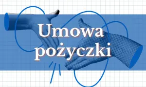 Dwie dłonie symbolizujące umowę pożyczki, na tle siatki.