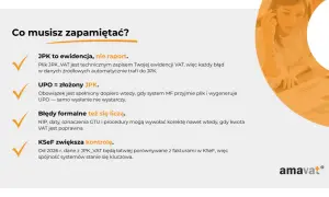 JPK_VAT to techniczny zapis ewidencji, nie raport. UPO to złożony JPK. Błędy formalne też się liczą. KSeF zwiększa kontrolę.