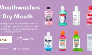 Beste Mundspülungen gegen trockenen Mund, darunter Listerine, Colgate und TheraBreath. Medikamente für Mundtrockenheit.