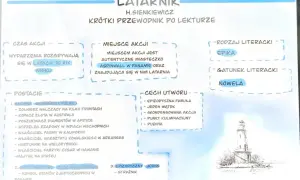 Henryk Sienkiewicz, "Latarnik" - nowela o przygodach Skawińskiego, polskiego emigranta, który zostaje latarnikiem w Panamie.