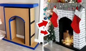 Kominek z kartonu: Stwórz tanią i efektowną dekorację DIY!