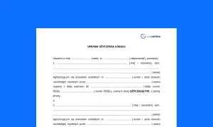 Umowa użyczenia lokalu, gdzie jeden z najemców podaje swoje dane osobowe i numer PESEL.