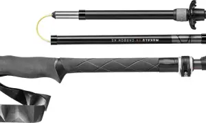 Leki Makalu FX Carbon AS Wanderstöcke im Test. Leichte Carbonstöcke mit ergonomischem Griff und AS-Dämpfung.