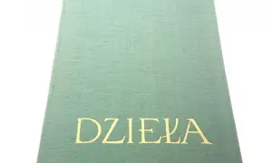 Zielona okładka książki z napisem "STEFAN ŻEROMSKI" i "DZIEŁA" złotymi literami.