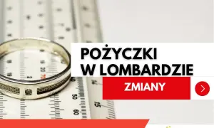 Srebrna bransoleta na linijce. Tekst: "Pożyczki w lombardzie - zmiany". Dowiedz się, jak działa lombard.