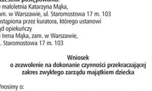 Jak napisać wniosek o zarządzanie majątkiem małoletniego skutecznie?