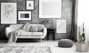 Ściana nad kanapą: 15 pomysłów i zasad, które odmienią Twój salon