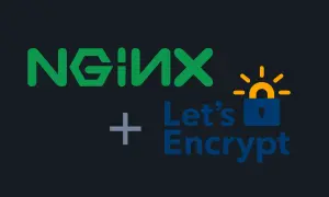 Logo NGINX + icône cadenas Let's Encrypt, symbolisant l'intégration de certbot pour sécuriser les sites web.