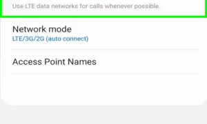 Ustawienia telefonu: VoLTE calls. Jak wyłączyć tę funkcję? Wybierz tryb sieci LTE/3G/2G.