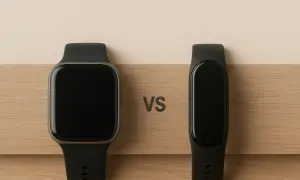 Smartband kontra smartwatch: wybór między eleganckim zegarkiem a smukłą opaską sportową.