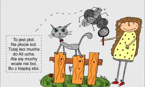 Kot na płocie, mucha leci, a Ala z klapką czeka. Krótkie wierszyki na wesele dla dzieci.