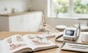 Anatomia stopy, podręcznik i frezarka – wszystko, co potrzebne, by dowiedzieć się, jak zostać podologiem.
