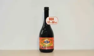 Bottiglia di birra artigianale Marzen, etichetta colorata con disegno spaziale e scritta "Missione Sothis". Box 12 x 33 cl.