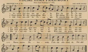 Polski Hymn Państwowy, słowa Józefa Wybickiego. Autor melodii nieznany. Kto napisał hymn? Józef Wybicki.