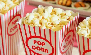 Pyszny popcorn w kubeczkach. Zastanawiasz się, czy pies może jeść popcorn? Unikaj solonych i maślanych wersji dla swojego pupila.