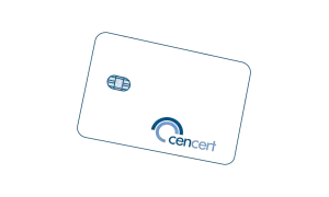 Karta z chipem i logo "cert" symbolizuje certyfikat kwalifikowany, co to jest i jak działa.
