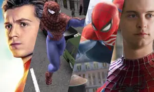 El friendly neighborhood spider man en varias versiones, desde videojuegos hasta el cine.