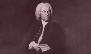 Porträtt av Johann Sebastian Bach, med noter i handen. Hans musik fortsätter att inspirera.