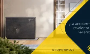 Unidad exterior de bombas de calor LG, ideal para aerotermia, revalorizando tu vivienda con eficiencia energética.