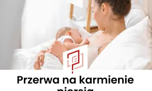 Mama karmi piersią swoje dziecko. To piękny moment bliskości i troski.