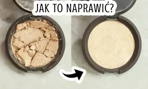 Napraw pokruszony rozświetlacz bez alkoholu proste triki!