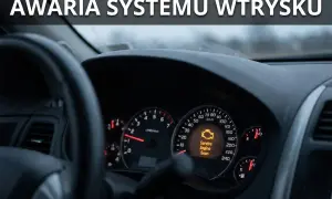Awaria systemu wtrysku. Na desce rozdzielczej świeci się kontrolka "Service Engine Soon", sygnalizując problem.