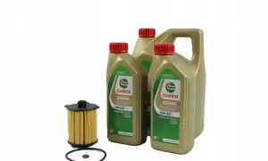 Olej Castrol EDGE 0W-20 i filtr oleju, idealny zestaw do Twojego Volvo V40 D3.