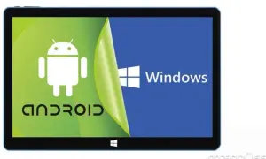 Tablet z Androidem i nakładką Windows. Emulator Windows na Androida pozwala na korzystanie z obu systemów.