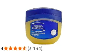 Słoiczek Vaseline BlueSeal. To jest właśnie petrolatum, czyli wazelina, idealna do pielęgnacji.