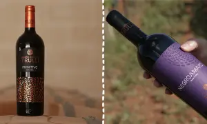 Bottiglia di Primitivo e Negroamaro Masseria Borgo dei Trulli, per scoprire la differenza tra questi vini pugliesi.