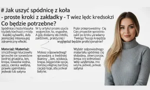 Jak uszyć spódnicę z koła z zakładkami - proste kroki i porady