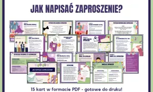 Jak wygląda zaproszenie? 15 kart PDF z przykładami, krokami i wskazówkami, jak napisać zaproszenie formalne i nieformalne.