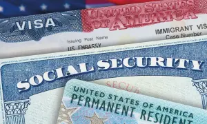 Karta stałego pobytu (zielona karta USA), wiza i Social Security. Dokumenty potwierdzające prawo do życia i pracy w Stanach Zjednoczonych.