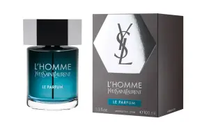 L'Homme Yves Saint Laurent Le Parfum, elegancki męski zapach w szklanej butelce i eleganckim opakowaniu.